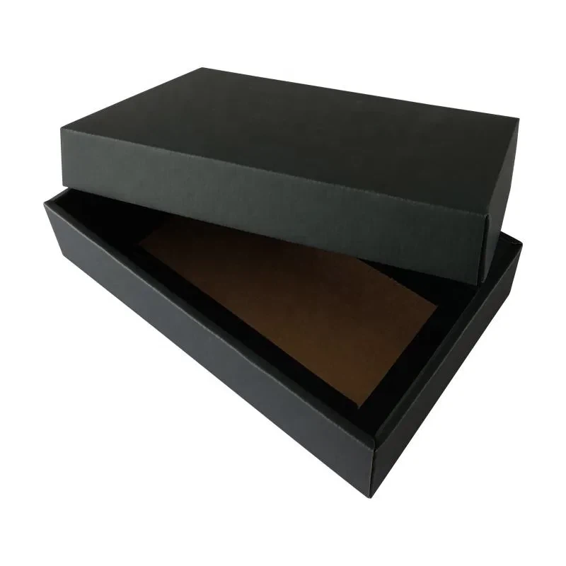 Custom Logo Print Gift Paper Box Recyclable Corrugated Package Cosmetic Jewelry Sock Packaging Heaven And Earth Cover Box