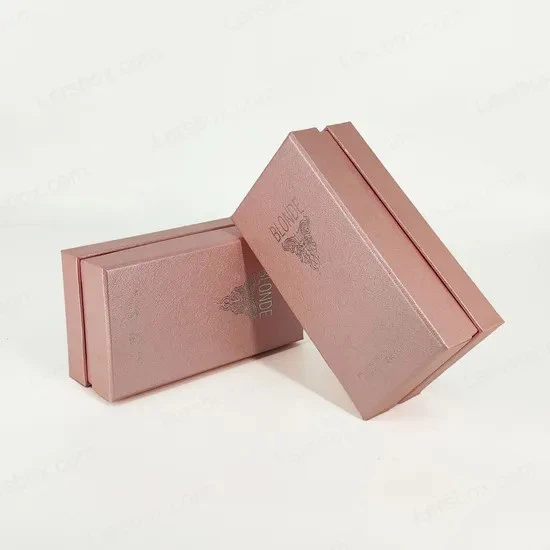 Custom Drawer Packaging Box Cosmetic Perfume Hardcover Gift Paper Box Small Cardboard Box With PU Leather